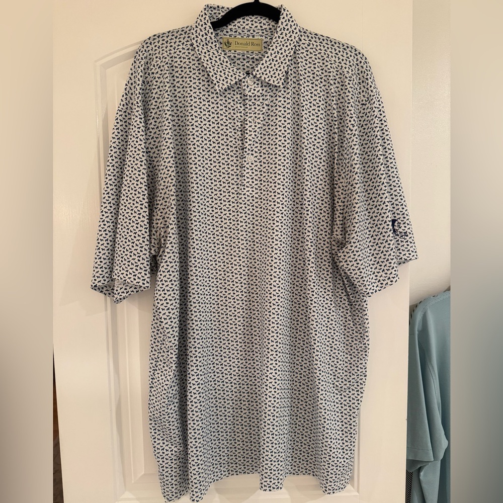 Donald Ross Dog Patterned Shirt